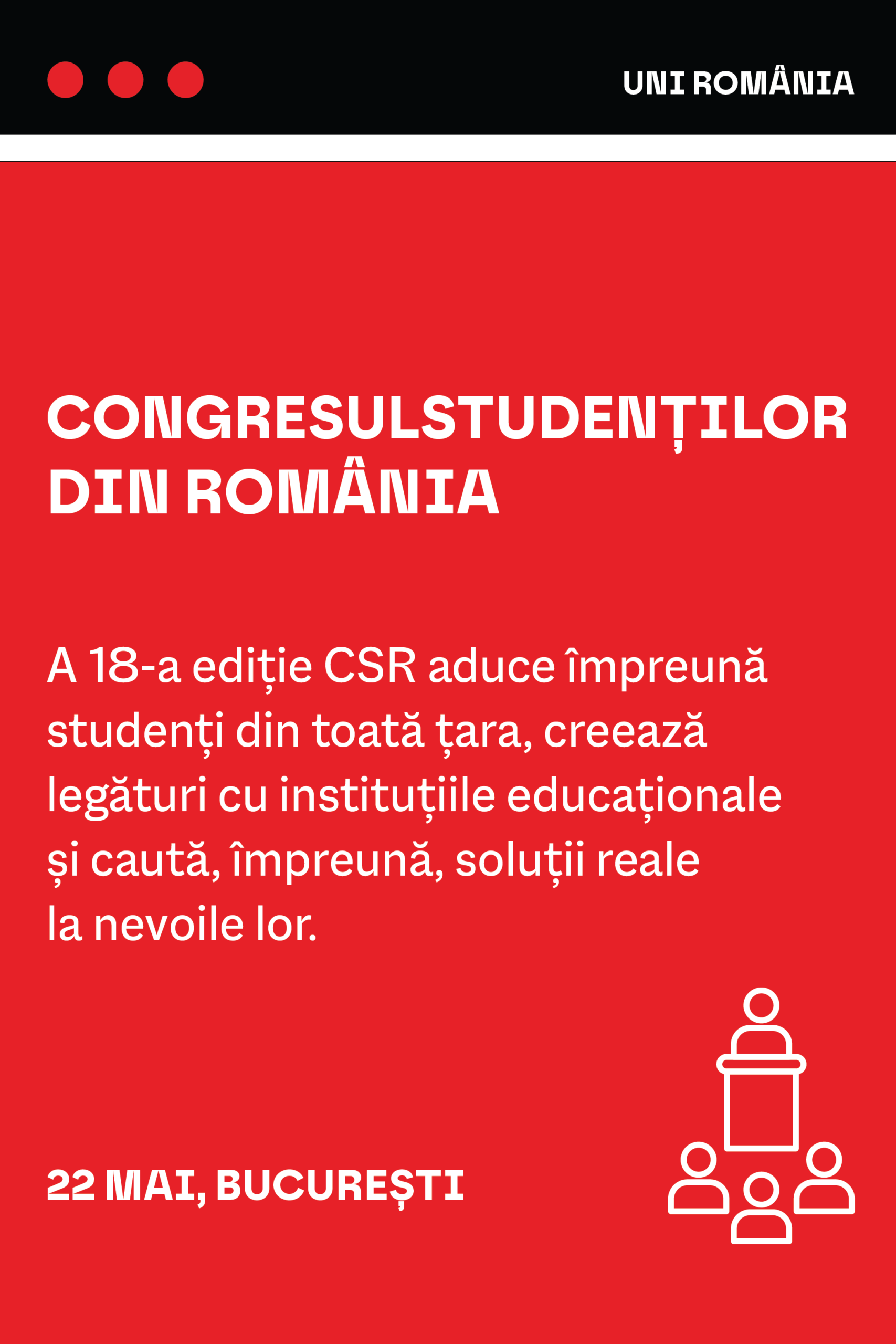 Congresul Studenților din România (22 mai 2026)